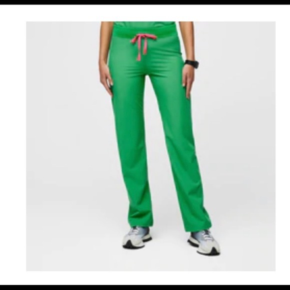 Figs Pants - Figs Medium Safety Green Livingston Pants